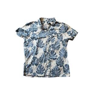 American Eagle Short Sleeve shirt, Hawaiian Floral print; Medium